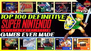 Top 100 Super NES Games of All Time (Time Stamps) #snes #supernintendo #snesgames