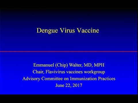 June 2017 ACIP Meeting - Agency Updates;Dengue Virus Vaccines, Yellow Fever Vaccine