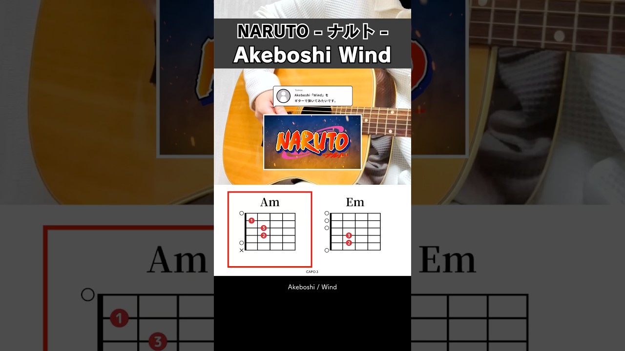 繰り返しだけで弾ける…『NARUTO-ナルト-：Akeboshi / Wind』