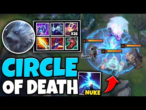 MAX AP VOLIBEAR E RELEASES A CIRCLE OF DEATH! (950 AP NUKES) - League of Legends