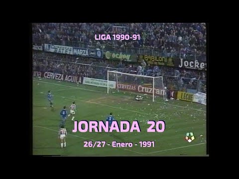 Goles Liga 1990-1991 Primera División Jornada 20
