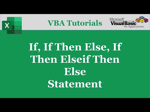 VBA IF-ELSE | VBA IF-THEN-ELSE | Excel VBA Tutorials | Part-11