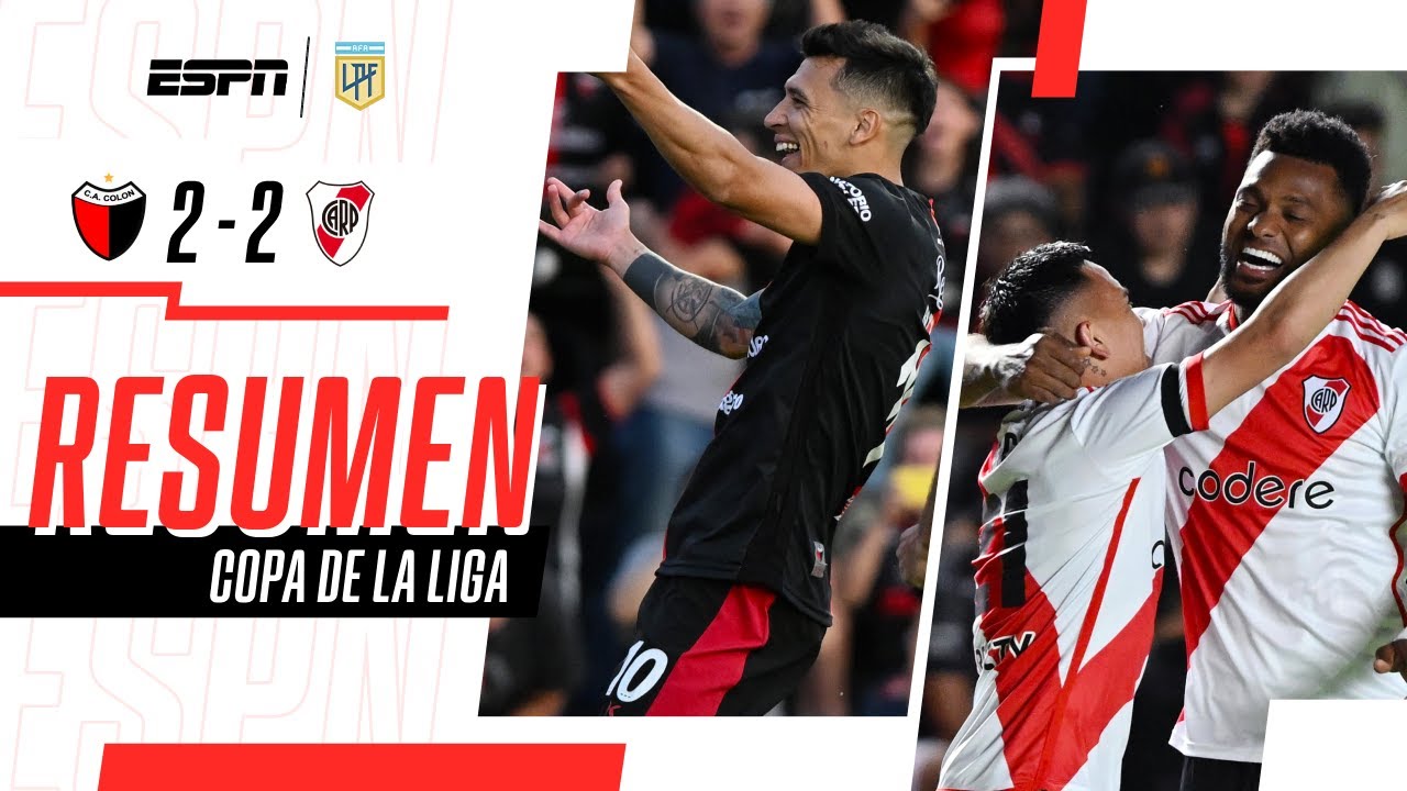 ¡PARTIDAZO, POLÉMICA Y GOLAZOS EN EL EMPATE ENTRE EL SABALERO Y EL MILLO! Colón 2-2 River | RESUMEN