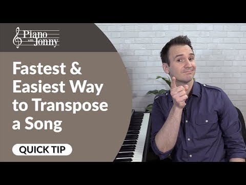 The Easiest Way to Transpose a Song to ANY key on piano!