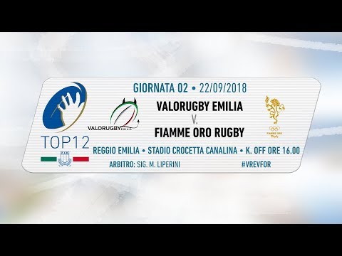 TOP12 2018/19, Giornata 2 - Valorugby Emilia v Fiamme Oro Rugby