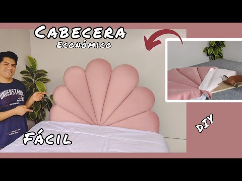 How to make a HEADBOARD design with petals / fans / easy and economical