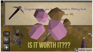 is amethyst mining  worth it OSRS MOBILE