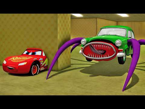 DO NOT ENTER THE BACKROOMS! Lightning McQueen MAZE ESCAPE in BeamNG.Drive