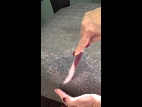 How to get candle wax out of fabric. It's amazing!