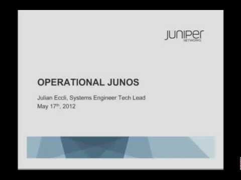 Operationalizing Junos with Julian Eccli - YouTube