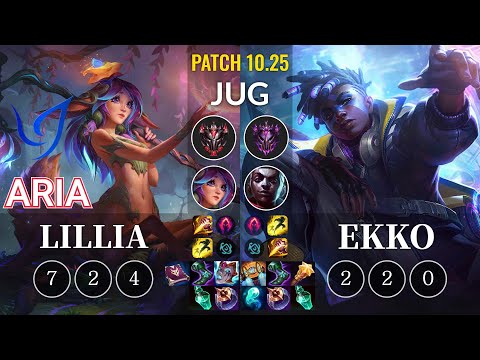 CGA Aria Lillia vs Ekko Jungle - KR Patch 10.25