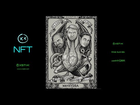 NFT Art Creation Timelapse - Sumi Stik - xrpHYDRA