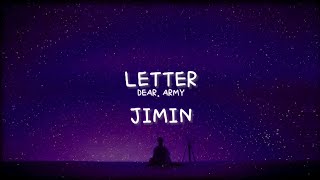Download lagu JIMIN - LETTER (DEAR. ARMY) (SUB INDO LIRIK) mp3