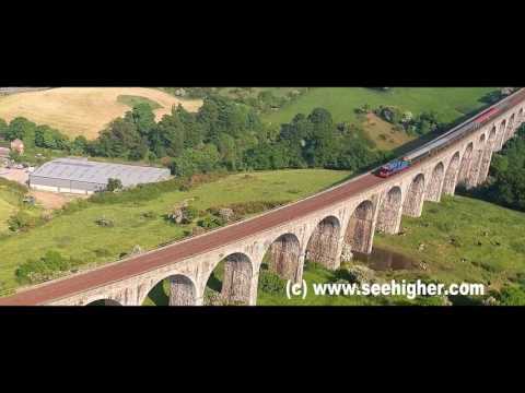 Steam Train crossing the Craigmore Viaduct