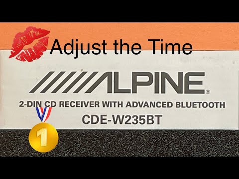 YouTube video about: How to change the time on alpine radio?