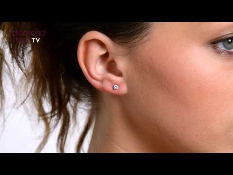 Diamond 0.30ct 3.4mm 18K Gold Stud Earrings - FG23 52A
