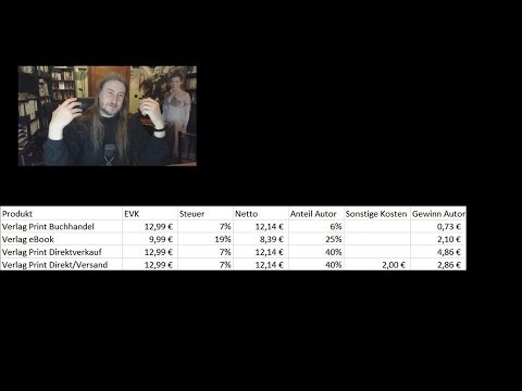 Woran verdient ein Schriftsteller?