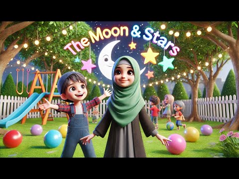 Islamic Kids Sing Along with the MOON and STARS Nasheeds Song!