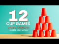 12 Cup GAMES In 4 MINUTES Compilation For Any Size Party Group Or Classroom
