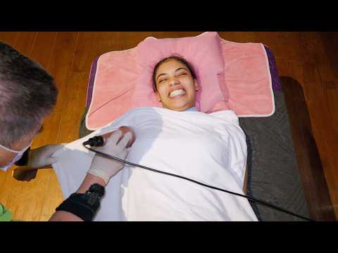 ASMR: Vibrating Deep Tissue Massage with Massage Gun for Pain Relief!
