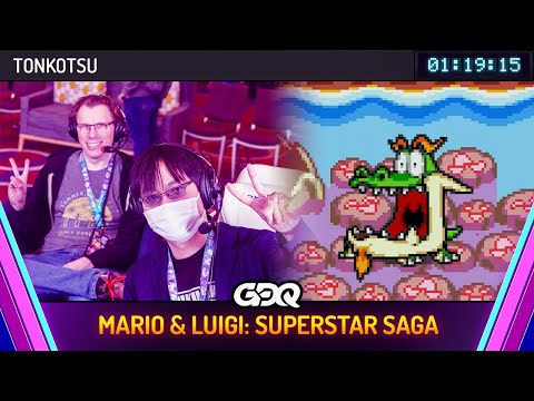 Mario & Luigi: Superstar Saga by Tonkotsu in 1:20:42 - Awesome Games Done Quick 2024