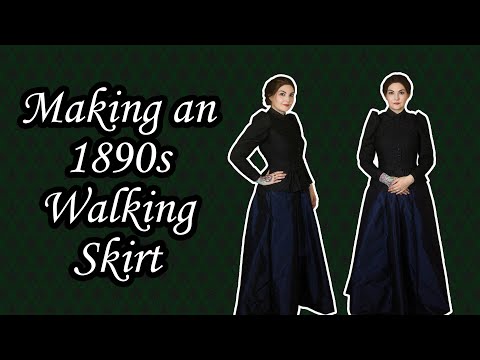 Making a late Victorian walking skirt