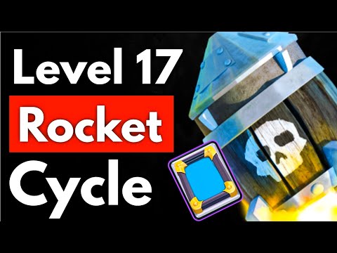 LEVEL 17 Rocket Cycle BROKE Clash Royale!!