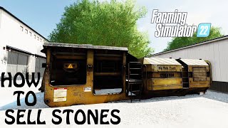 HOW TO SELL STONES in Farming Simulator 2022 - GET 100% RID OF THEM & MAKE MONEY | PS4 & PS5 & Xbox