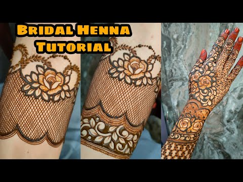 Full Hand Latest Bridal Henna Design Tutorial || Beautiful Heavy Full Hand Bridal Henna Tutorial