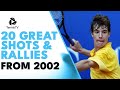 20 AMAZING Tennis Shots & Rallies From the Year 2002!