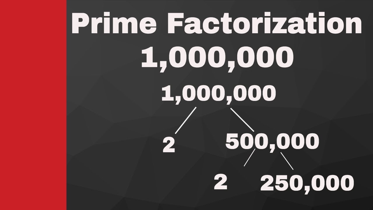 How many factors does 1 million have?