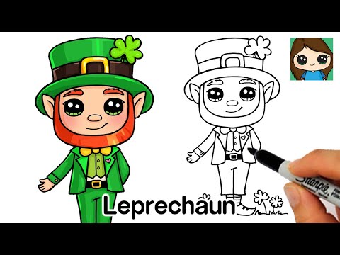 How to Draw a Leprechaun cute and easy I m Youtuber Follow my