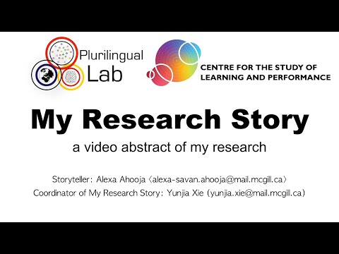 My Research Story - Alexa Ahooja