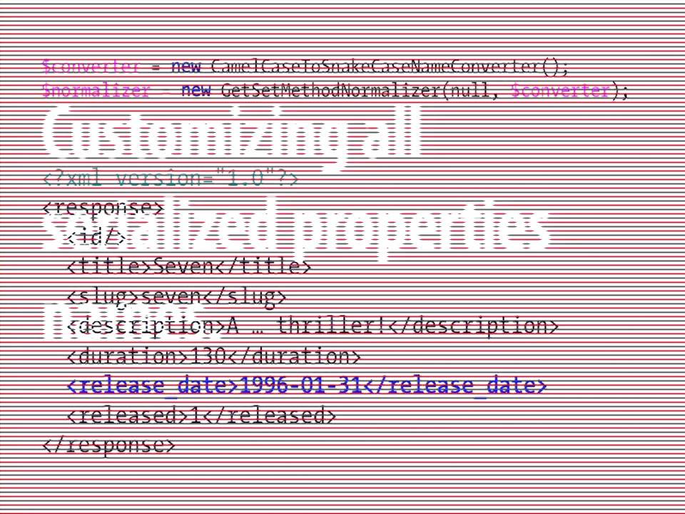 DrupalCon Los Angeles 2015: Data Serialization with Symfony & Drupal