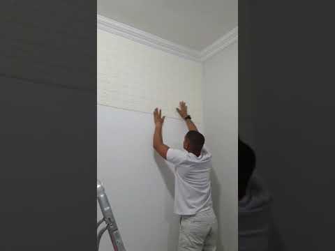 Painel 3d Espuma Tijolinho Auto Colante - Resolve e Decora - Faça você mesmo!