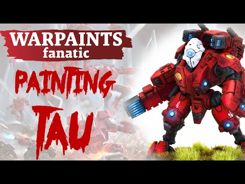How to Paint Farsight Enclaves Red Tau Armour with The Army Painter's Warpaint Fanatic Range