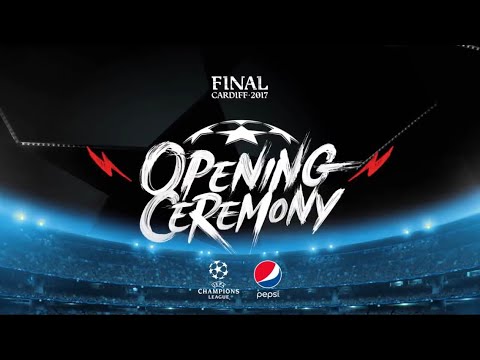 UEFA Champions League Final 2017 Opening Ceremony【Black Eyed Peas】/UCL FINAL Anthem