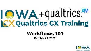 Qualtrics CX Workflows 101