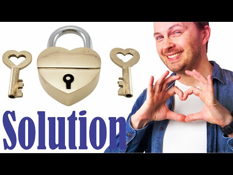 Trick Lock - Broken Heart from Puzzle Master - Solution