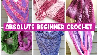 6 MUST-TRY Absolute Beginner Crochet Patterns!