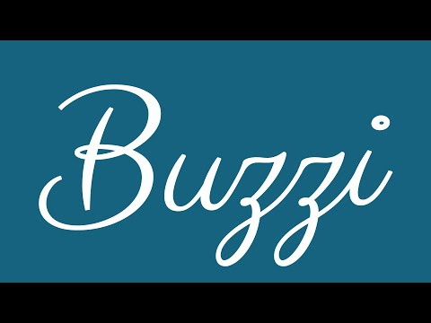 Learn how to Write the Name Buzzi Signature Style in Cursive Writing