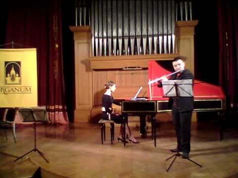 J.S.Bach Sonate № 2 for flute and harpsichord Es-Dur