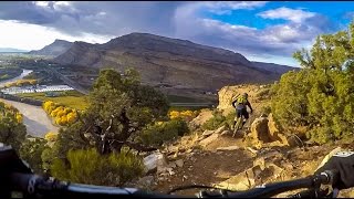 Nate Hills and Botsy Philips having fun on Palisade Rim!