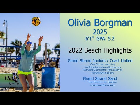 Olivia Borgman 2025 Beach Volleyball Highlights 2022