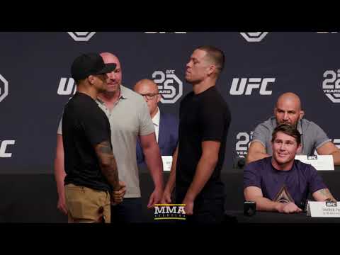 Nate Diaz vs. Dustin Poirier UFC 230 Staredown - MMA Fighting