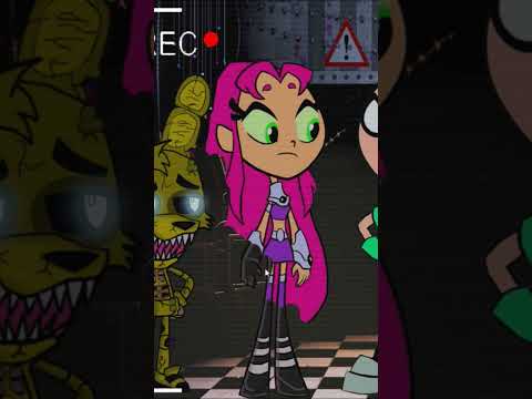 Teen Titans GO! transforms into Five Nights at Freddys characters  - SETC #teentitans #fnaf #shorts