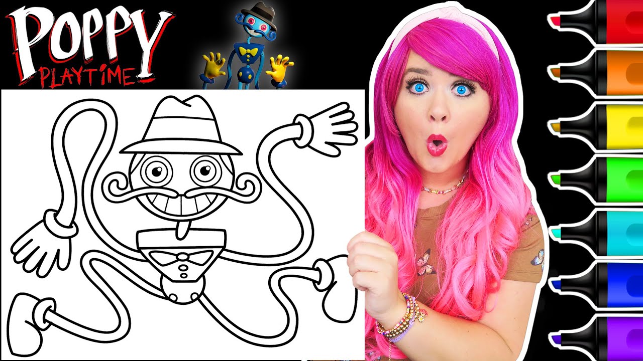 Coloring Daddy Long Legs | Ohuhu Paint Markers