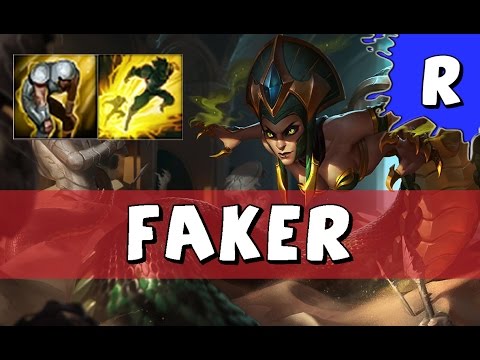 SKT T1 Faker as Cassiopeia vs Ryze MID - S6 Challenger SoloQ - League of Legends