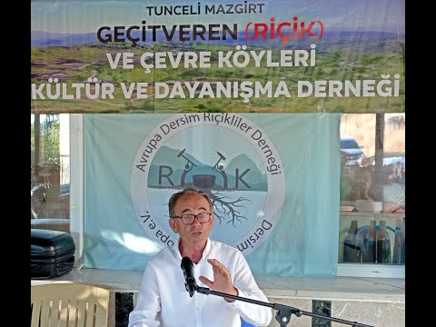 Boryayın-Dersim Tunceli Mazgirt Rîçik-Geçitveren Rîçik Köyü Festivali"Panel-İrfan Yaraşır