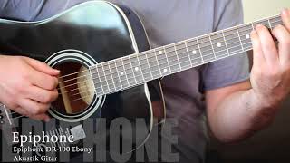 Video thumbnail for Epiphone DR 100 Ebony Acoustic Guitar by MyDukkan